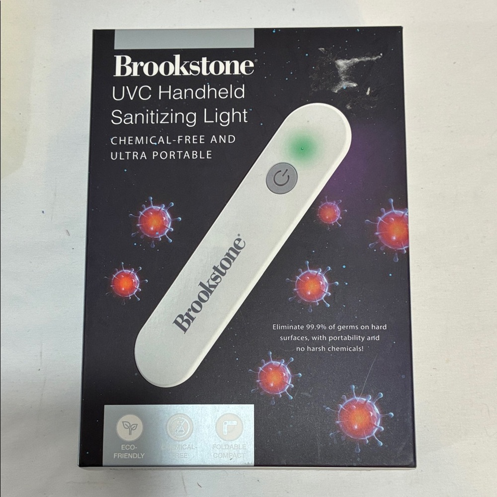 Brookstone White Handheld UVC Sanitizing Light